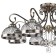 Ceiling chandelier lori 8xe27 60W, size 75x75x41 cm, color antique bronze