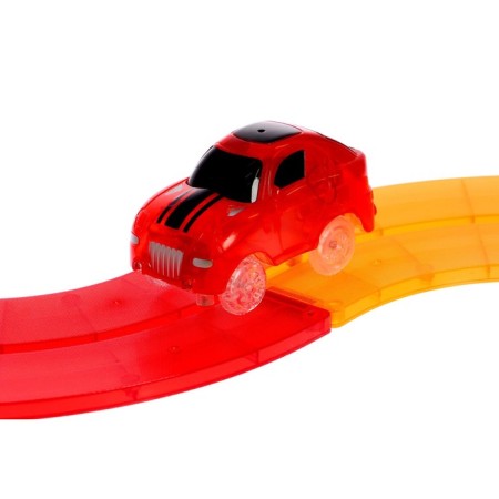 Magnetic designer "Magic track", the machine drives from batteries, 19 parts-2