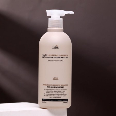 Organic hair shampoo Lador Triplex Natural Shampoo, 530 ml