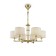 Maytoni Mod088PL-06BS, 6HE14, 40W, 68x68x139 cm, brass color