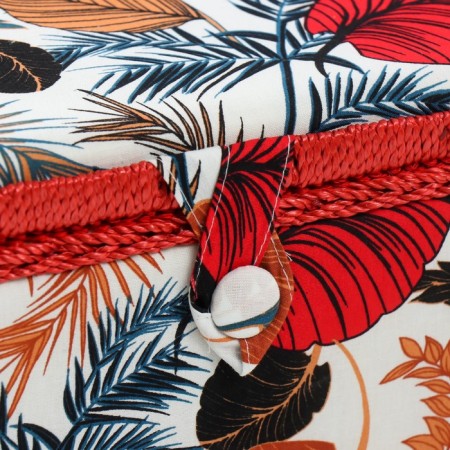 Casket for needlework "Tropical leaves" 19x26x14.5 cm-1