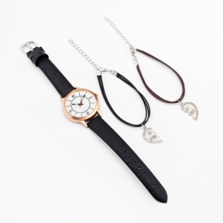 Gift set of unisex "Karini" 2 in 1: Watch and bracelet, D-3 cm-1