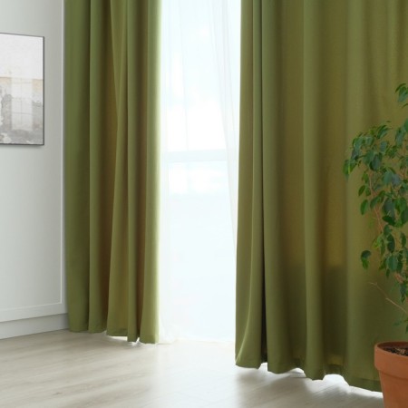Curtain curtain "Etel" width 200 cm, height 250 cm, pistachio color, matte