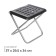 Folding chair, 37x29.5x34 cm, black