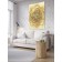 Decorative panel with photo printing "heat flower", vertical, size 100x150 cm