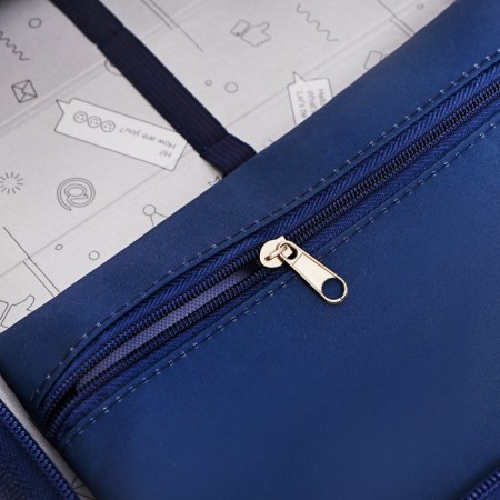 Penal 1 section 140 x 210 x 40 mm, folding pocket and cosmetic bag, fabric, calligrata topontent "Super Hare"-6