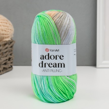 Yarn "Adore Dream" 100% acrylic anti-pilling 280m/100g (1052 lettuce)