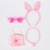 Carnival set "Bunny" in the set: rim, glasses, wallet, beads