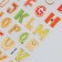 Plastic sticker "English alphabet" with gold mix 10.2x20.5 cm