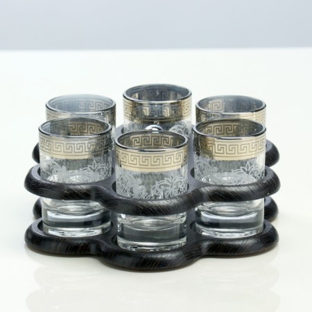 Mini-bar 6 objects chamomile, engraving 50 ml-4