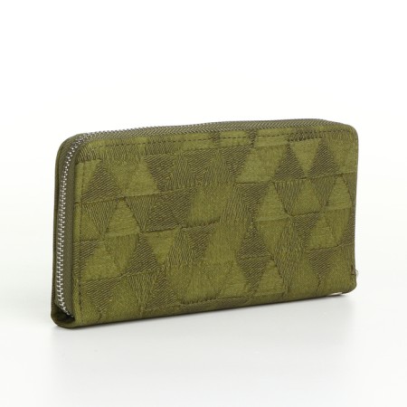 Women's wallet with lightning, green color-1