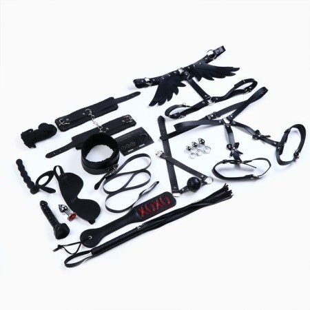 Erotic set of BDSM Oka-Freight Oka, 26 objects, black-11