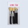 A set of makeup brushes, 5 objects, black color