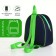 Baby backpack on a zipper, "chosen", green color