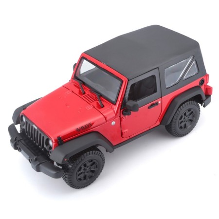 MASTO DIE-CAST 2014 Jeep Wrangler, opening doors, 1:18, yellow color-5
