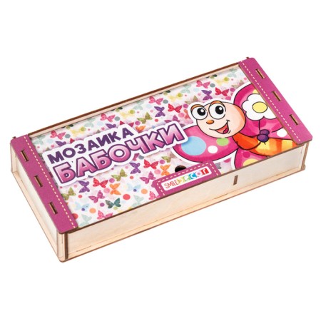 Мозаика «Бабочки», 4 бабочки, 40 кружков d= 2 см-3