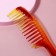 Comb, 22 × 5 cm, color "amber"