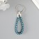 Trick Metal to the leatherette "Strap of the braid" mix 8 cm