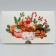 Folding box for 4 cupcakes with the window “Happy New Year!”, Sweets, 16 x 16 x 10 cm, New Year