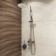 Shower system IDDIS MALE MALSB3FI06, tropical shower, shower, brass, chrome