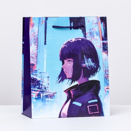 Gift package "Girl in Neon", 18 x 22.3 x 10 cm