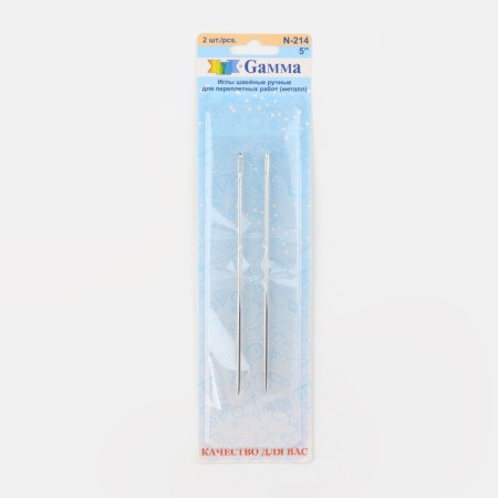 Needles for binding, d = 1.83 mm, 12.5 cm, 2 pcs, N-214-2