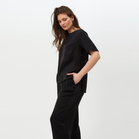Women's costume (T -shirt, trousers) minku: enjoy color black, size 52-2