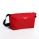 Youth bag with zipper, red color