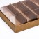 Folding confectionery box for 5 eclairs, craft, 22x13.5x7cm