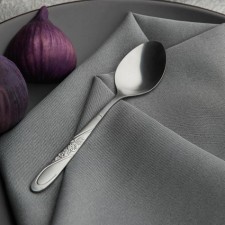 A set of spoons of teaspoons made of stainless steel of the “entourage” shade, length 15 cm, 6 pcs, silver color