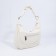 Lurch bag with lightning, external pocket, long belt, white color
