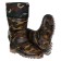 Men's boots S-10RUM, PVC, insulated, camouflage mix, size 41 (262)