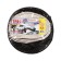 Towing cable, 12 tons, 4.5 m, 2 hooks, cover