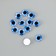 Decor (cabochon) for creativity glass "Blue Eye" d = 1.2 cm