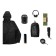 Tourist backpack Maclay, 10 liters, black