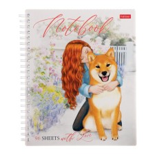 A notebook of 96 sheets in a cage on the crest 