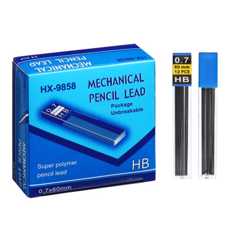 Set of sections for mechanical pencils 24 pieces, NV 0.7mm 12 pieces, length - 60mm