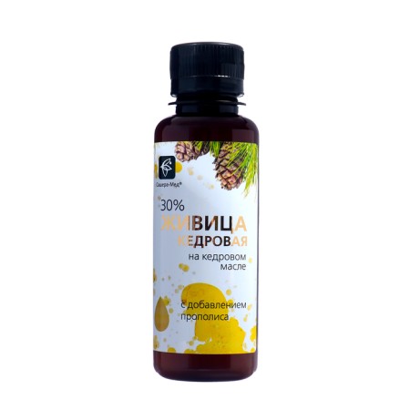 Kedrovka Zhivitsa in cedar oil with propolis, 100 ml-1