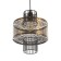 Lamp Bayerlux "Tsetsna" E27 40W Black gold 25x25x30-130cm