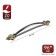 PC182 tundra handle, m/o 96 mm, black color with gold