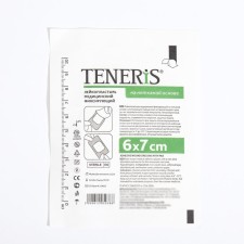 Лейкопластырь TENERIS 6х7см фиксир. на нетканой основе с впитывающей подушкой из вискозы  21