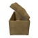 Puff with a lid and weighting, 800 × 400 × 420 mm, Dakota velor, Ochre color