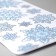 Decorative sticker Room Decor "Snowflakes with sparkles" 21x53 cm