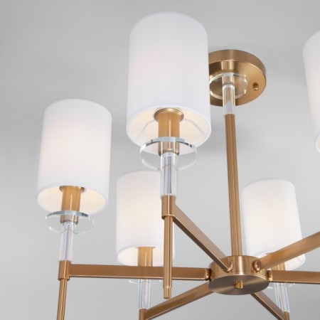Ceiling chandelier with lampshades Brielle, 40W, E14, 69x69x53.5 cm-1