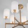 Ceiling chandelier with lampshades Brielle, 40W, E14, 69x69x53.5 cm