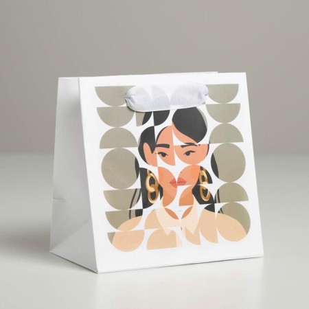 Gift Laminated Square, Packaging, Girl, 14 x 14 x 9 cm-1