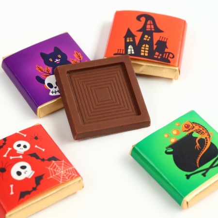 Halloween: Milk chocolate 5 g x 45 pcs "Happy Halloween"-2