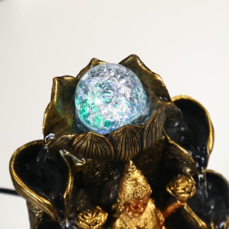 The desktop fountain from the network, Parvati and lotuses backlighting 29x19.5x19.5 cm-4