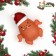 New Year. Brying toy "New Year's chicken" for dogs, 13 x 10 x 5.7 cm