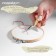 Scissors for needlework "her tsapels", mowed blade, 3.5 ", 9 cm, gold color